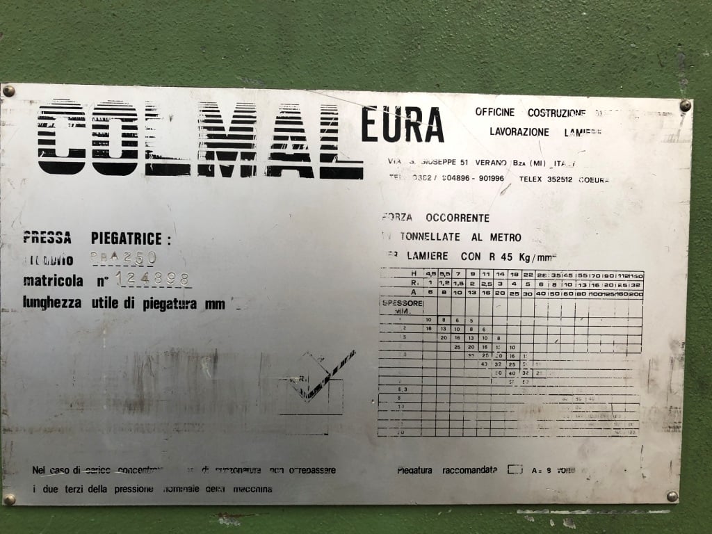 COLMAL PBA 250  1998